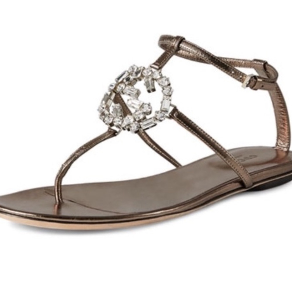 Gucci Swarovski Crystal Sasso Shoes 38,5/ US 8